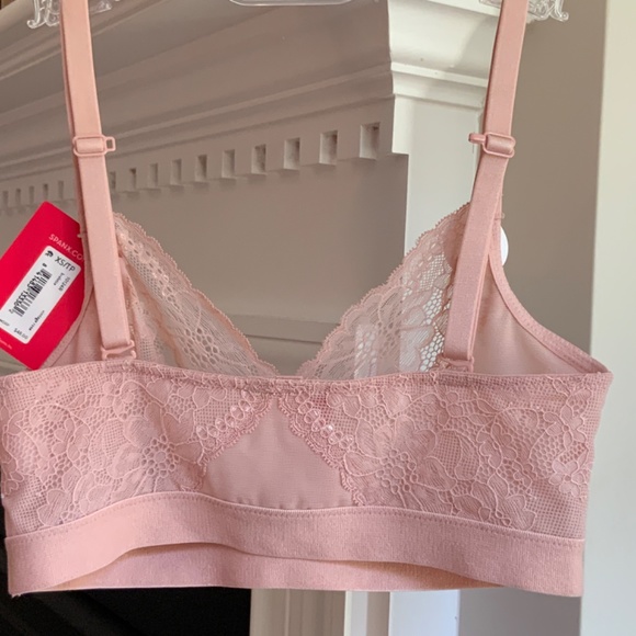 Spanx Spotlight on Lace Bralette XS 10124R in Vintage Rose Limited edition NWT - Picture 8 of 16
